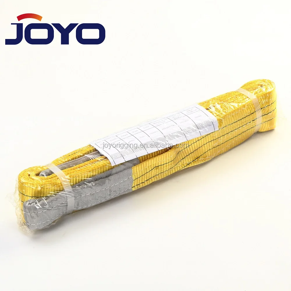 TUV GS high quality 6 ton 8Ton 10Ton 20Ton  plat double layer lifting Polyester belt webbing sling