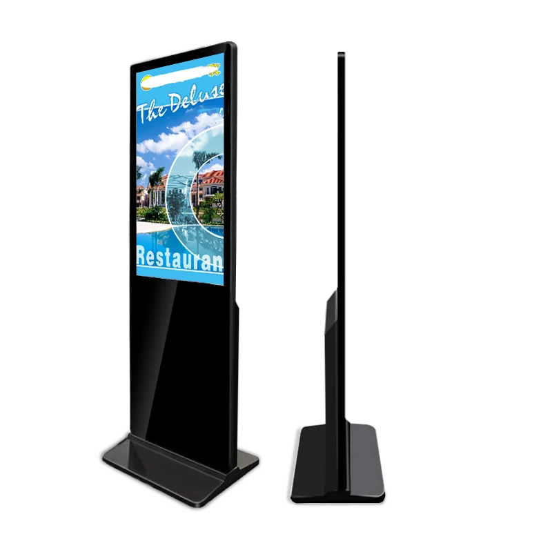 55 Inch Touch Screen Display Kiosk  Floor Standing Interactive Kiosk Screen Digital  Advertising Totem Screen for Advertising