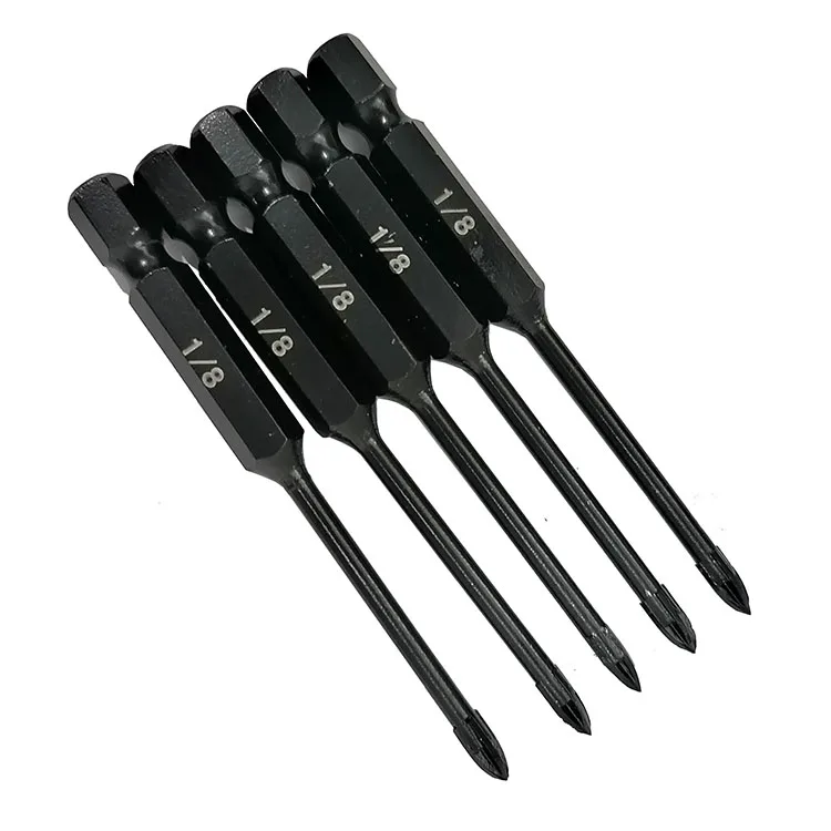 hex shank taper shank round handle cross glass drywall drill bit lowes