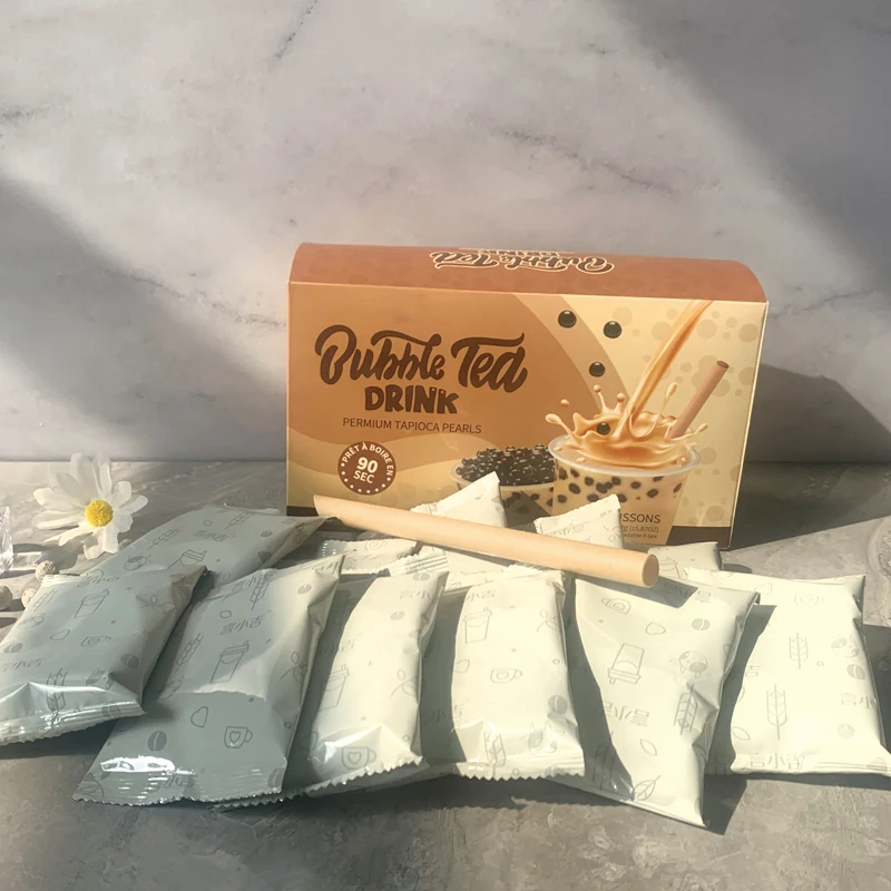 Brown Sugar Flavor Bubble Tea Drink Instant Boba Milk Tea