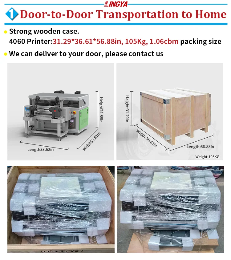 New 4060 UV DTF printer UV printer printing wooden box bottle trophy acrylic AB glue varnish desktop small A2 UV inkjet printer