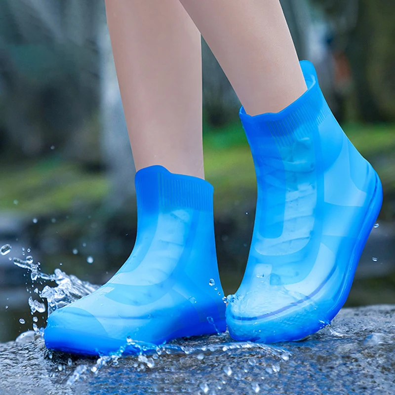 710 Silicone unisex Rain Shoes Cover waterproof rain shoes cover Boots custom shoes covers