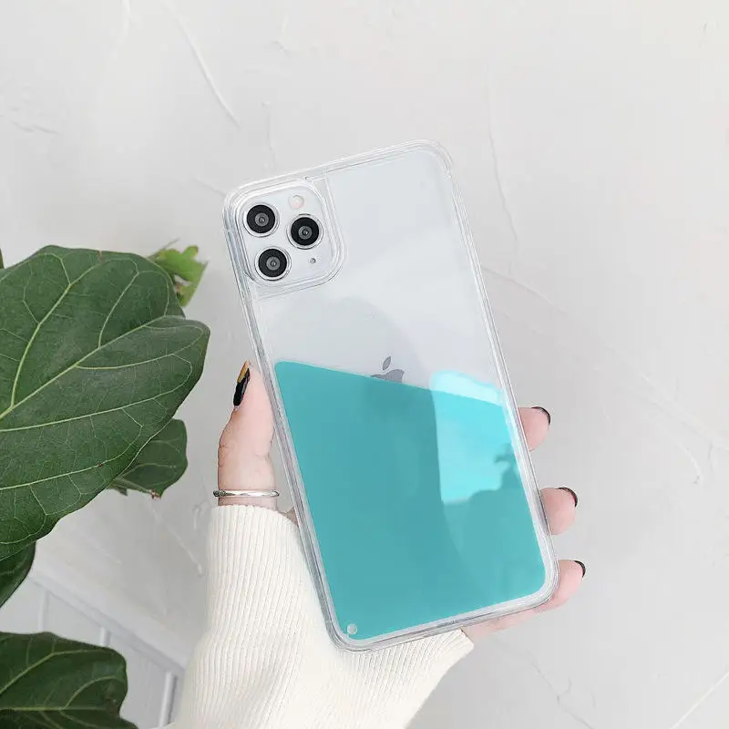 New design Deluxe Liquid Quicksand Case Shockproof Transparent case for iPhone 14 12 11 13 Pro Max XR X 6 7 8 Plus SE case