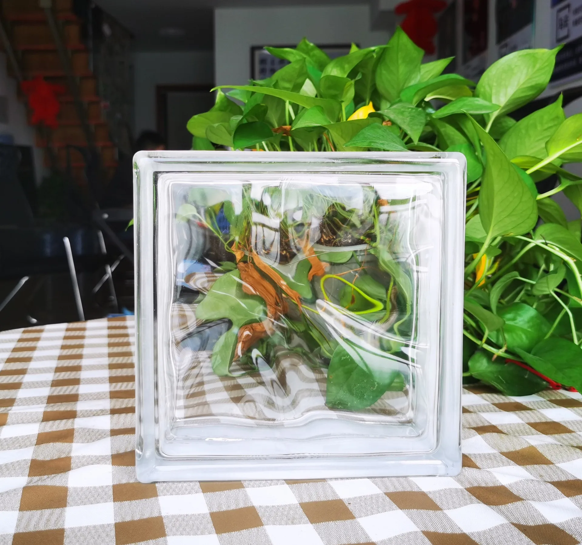 Beautiful Solid Clear Glass Brick