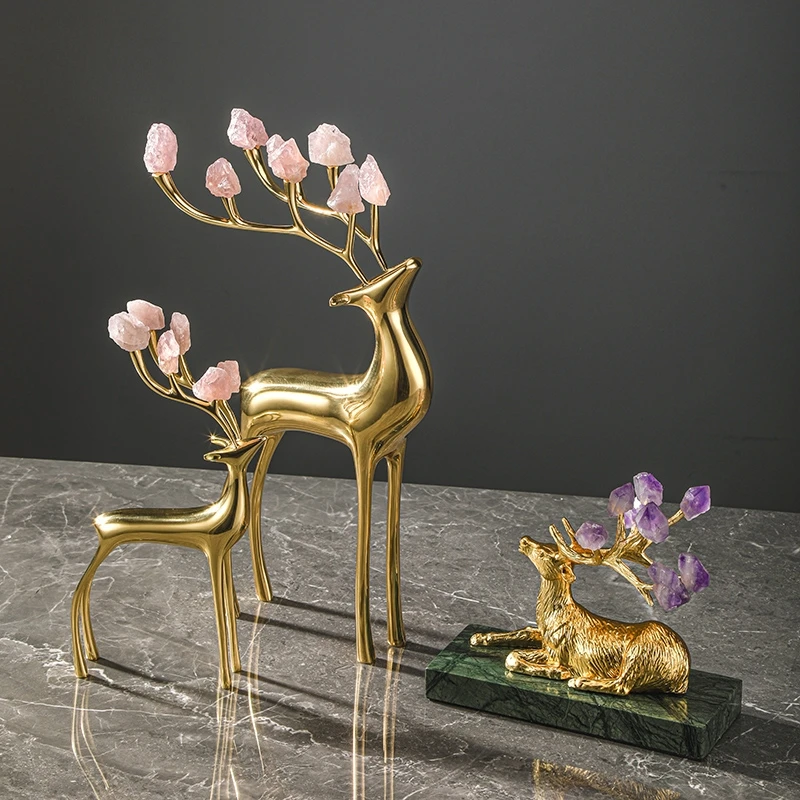 Home Decor Interior Modern Desktop Living Room Metal Gold Deer Accessories Other Luxury Decoration For Home Decor Wholesale