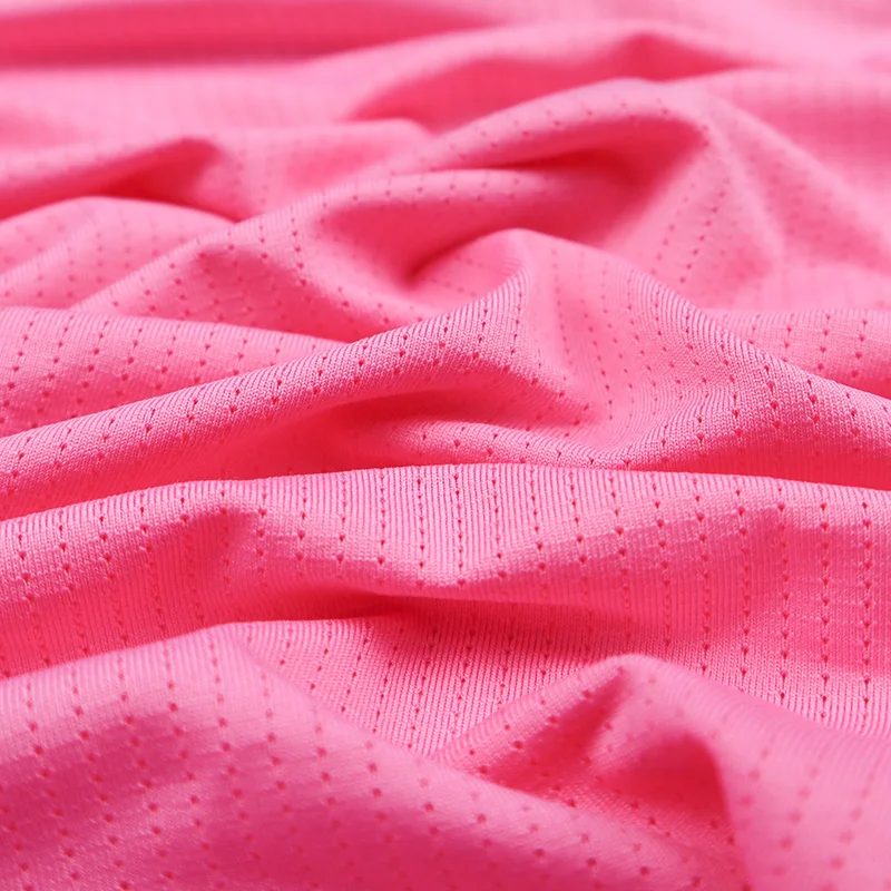 knitted bamboo charcoal deodorizing and antibacterial mesh  functional spandex fabric for sports