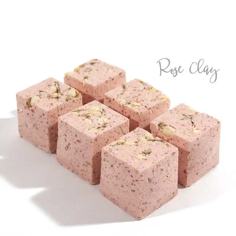 Organic Square Cube Essential Oil Shower Steamers For Spa Shower Care Aromatherapy