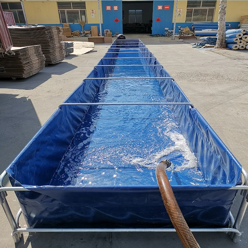 Folding Fish Farming Tank Tarpaulin Biofloc Tank For Tilapia/ Catfish Fish Pond