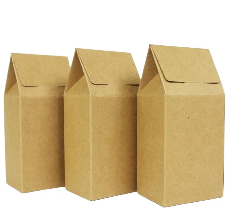 Factory direct fashion multifunctional food grade kraft paper takeaway packaging bag