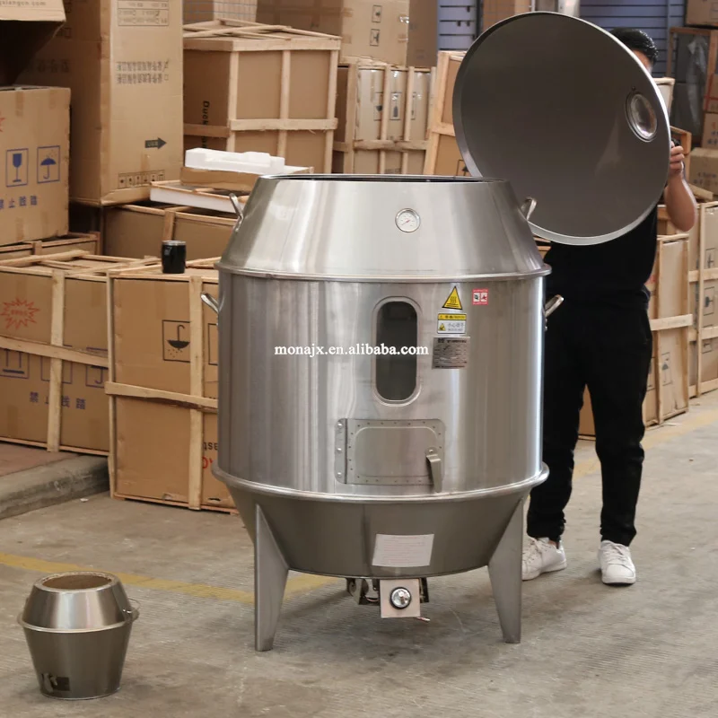 Stainless Steel duck bbq roaster/roasted duck legs/Charcoal Roast Duck Oven Gas Pig Roaster Chinese Roast Duck Oven