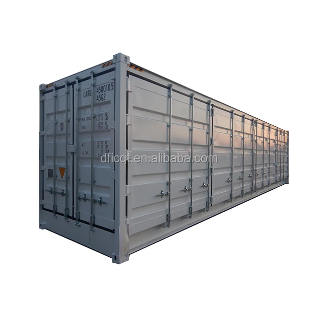 Low Cost 40 Hc Storage Shipping One Side Open Container