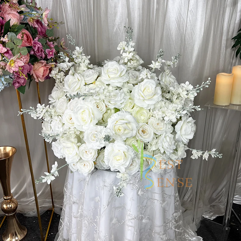 Flower Ball Artificial Silk Cloth For wedding table centerpiece  exhibition Hall decoration