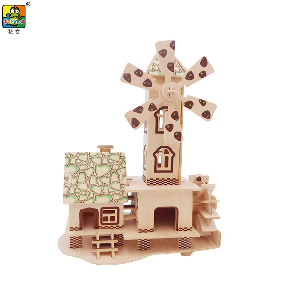 Pretend Role Play Diy Educational Toy Kids Wooden Doll House Villa Doll House Factory Furniture Toys Gifts Wood Crafts DIY Doll