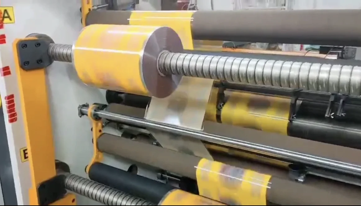 HK-1300C Jumbo Roll Slitting Rewinding Machine for Adhesive Sticker and Paper Film