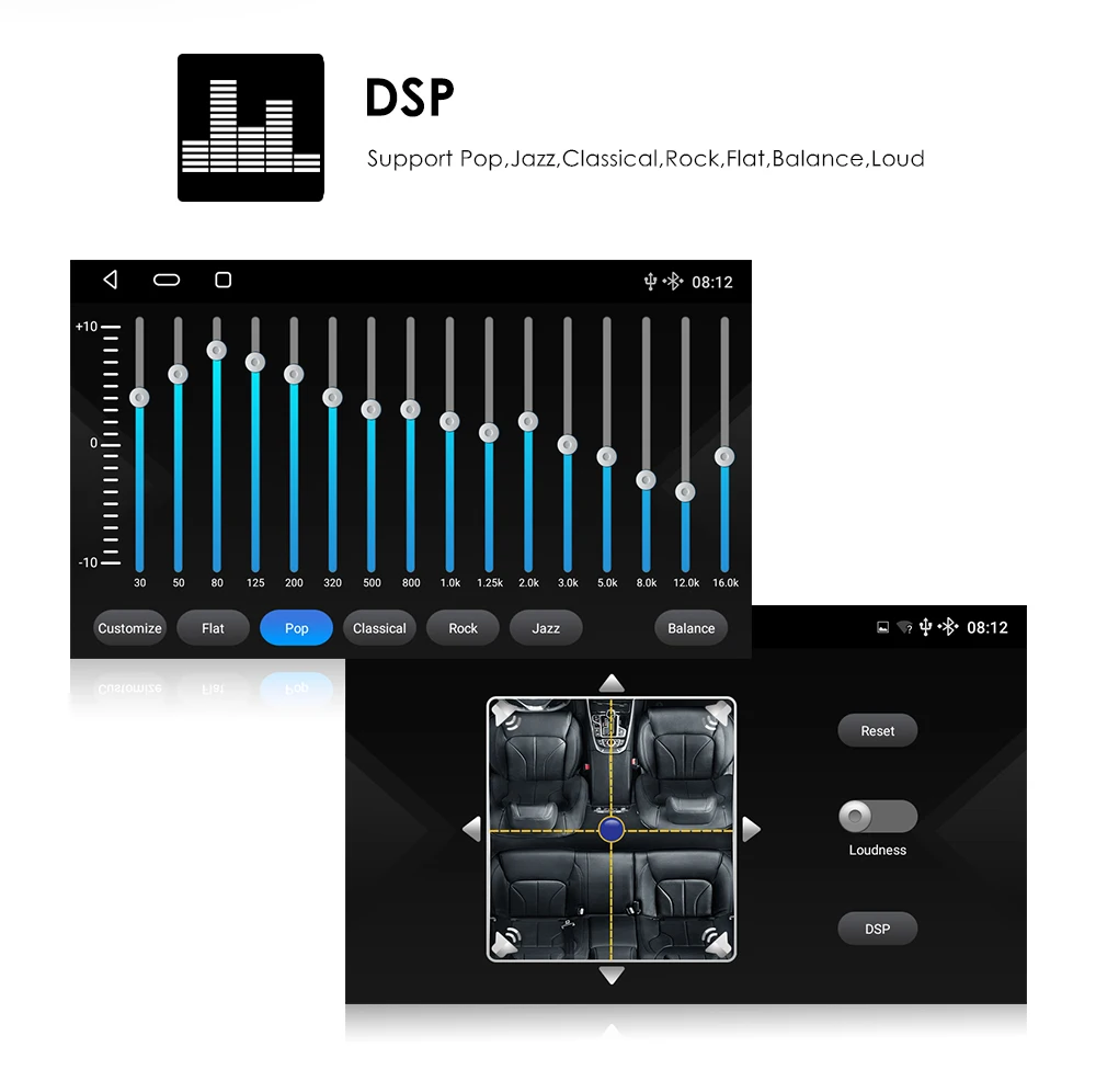 Factory direct car Stereos Gps radio host DSP TPMS DAB+ 4G Android 10.0 car radio with screen for audi A3