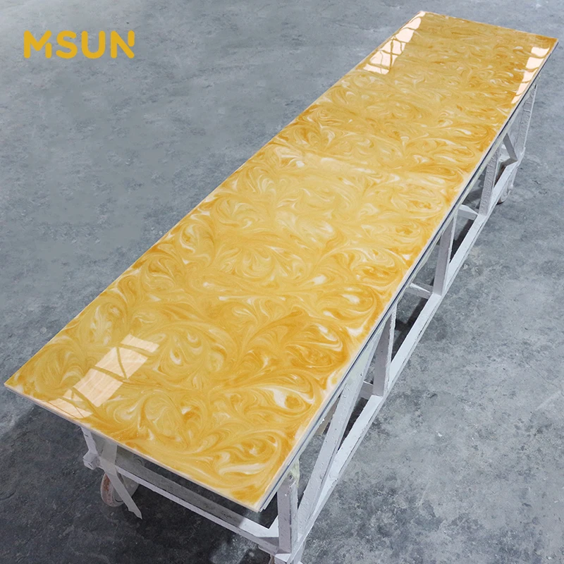 Wholesale Translucent Solid Surface Material Faux Translucent Alabaster Stone Sheet For Wall