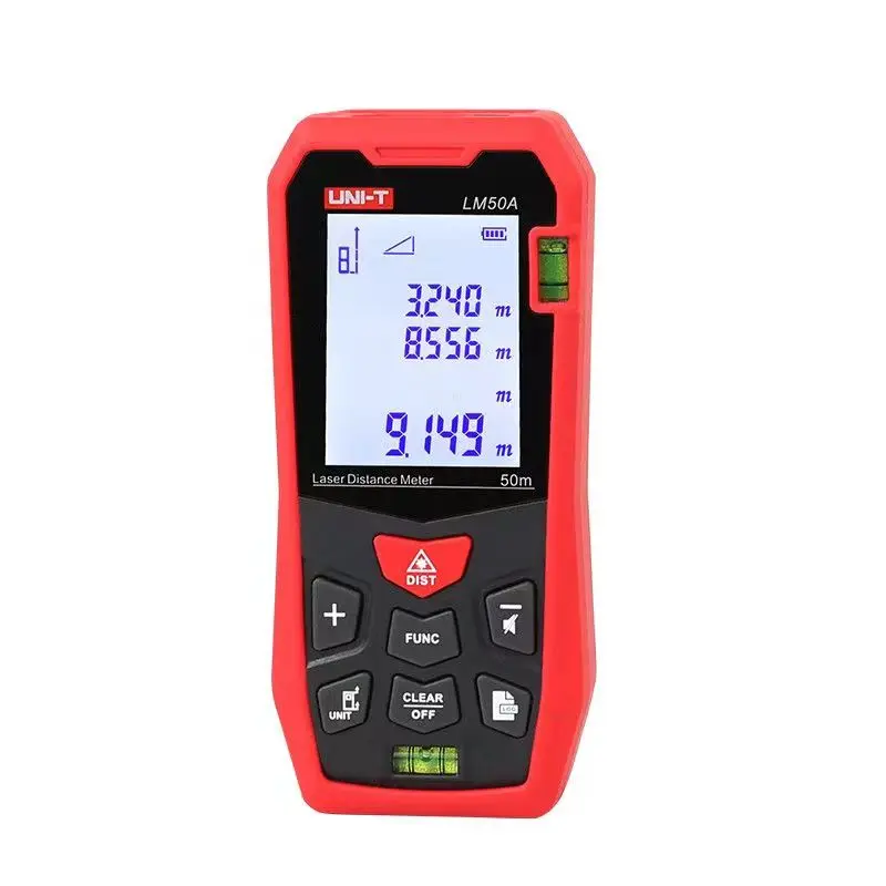 UNI-T LM50A Laser Distance Tester Rangefinder Digital Laser Distance Meter Battery-Powered Laser Range Finder DistanceMeasurer