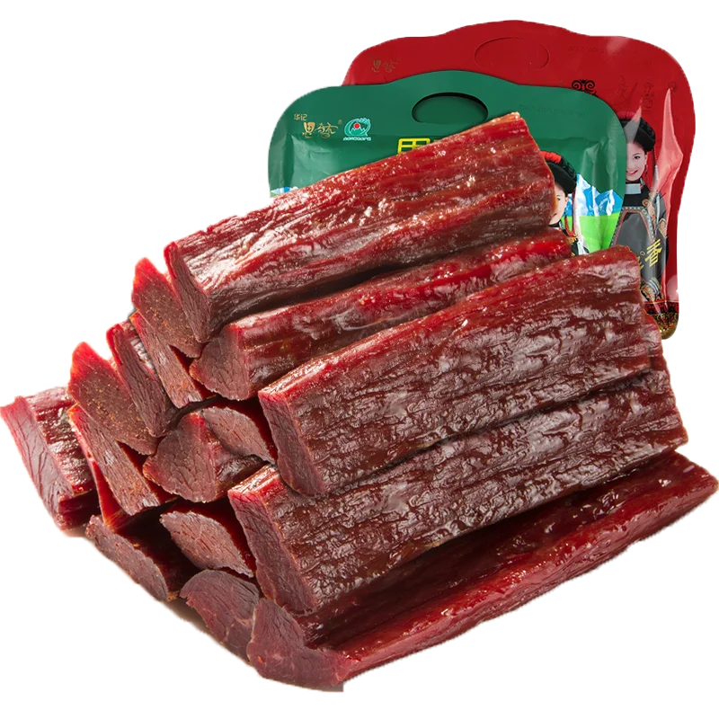 Low Salty Beef Jerky Slices Dried Beef Meat Snacks Delicious Food