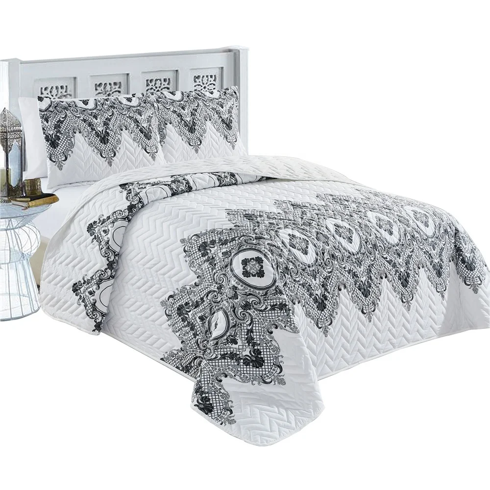 OEM ODM Bedspread Factory Directly Sales Custom Designed Luxury Microfiber Bedspread For Living Room