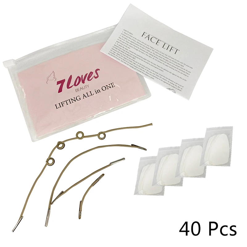 40 PCS Refill Tapes for Instant Face Neck and Eye Lift Kit Face Lift Sticker Anti Wrinkle Invisible Lifting Face Tapes and Bands