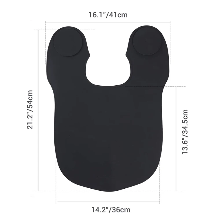 Custom Logo Waterproof Salon Beauty Silicone Barber Hair Cutting Collar