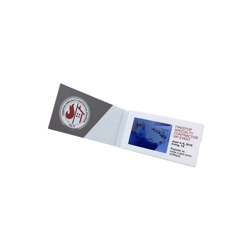 2.4 Inch Screen Lcd Video Business Card for Promote/Invitation