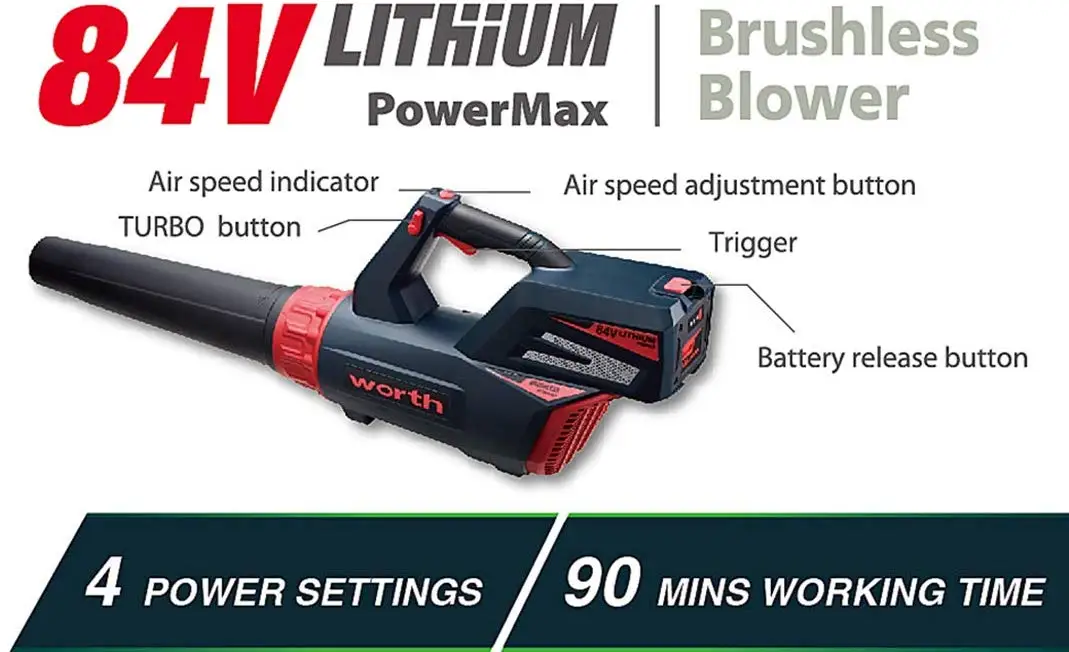 
72V lithium battery lawn machine garden power tools electric cordless leaf blower 