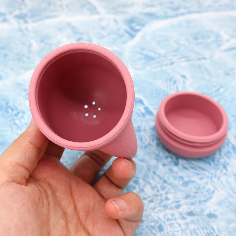 Factory BPA Free Soft Mold Free Bath Tub Toy Animal Kids baby Silicone Bath Toys