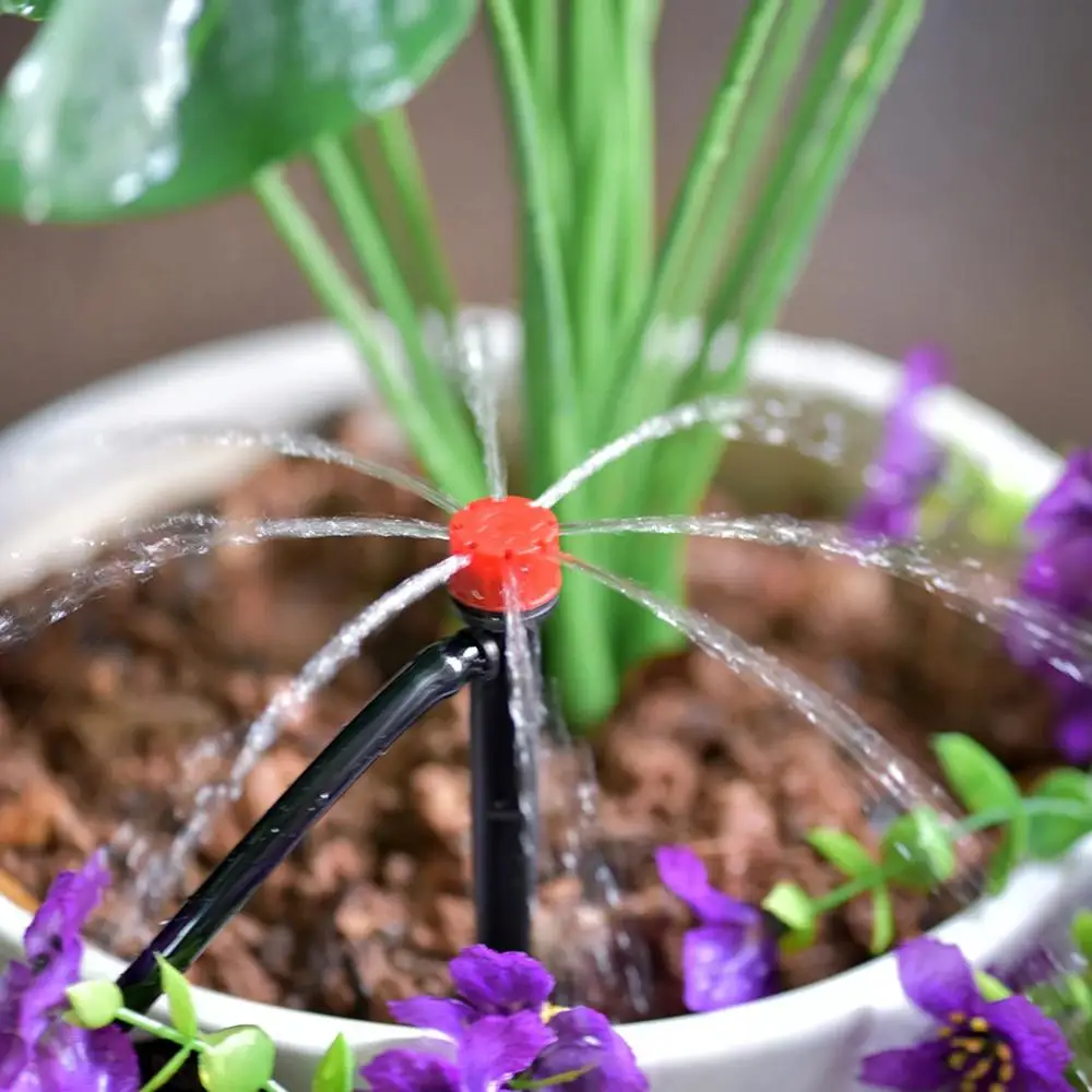 Agriculture 8 Holes Adjustable Low Pressure Garden Irrigation Emitter Drip Irrigation System