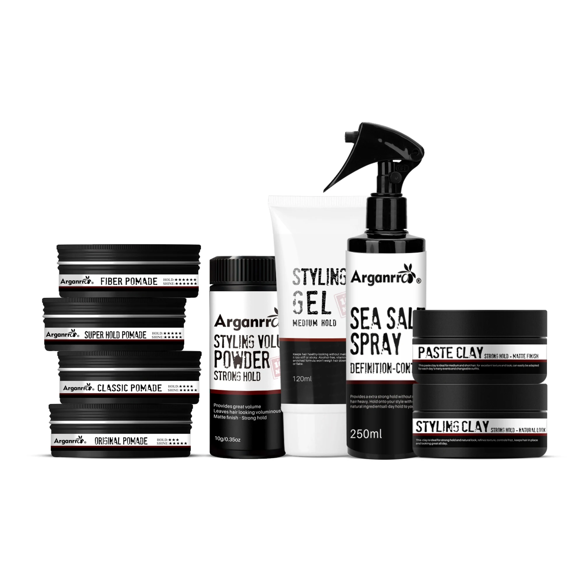 Private Label Non-sticky No Flakes Hair Molding Gel Wet Look Strong Hold Gel Mens Styling Hair Gel For Men custom