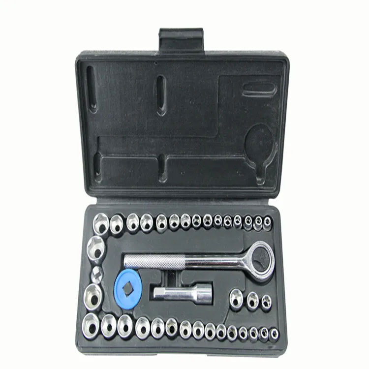 40 Piece Socket Set Auto Repair Socket Set Socket Wrench Carrying Tool Kit Mechanic Telecommunication Tool Set
