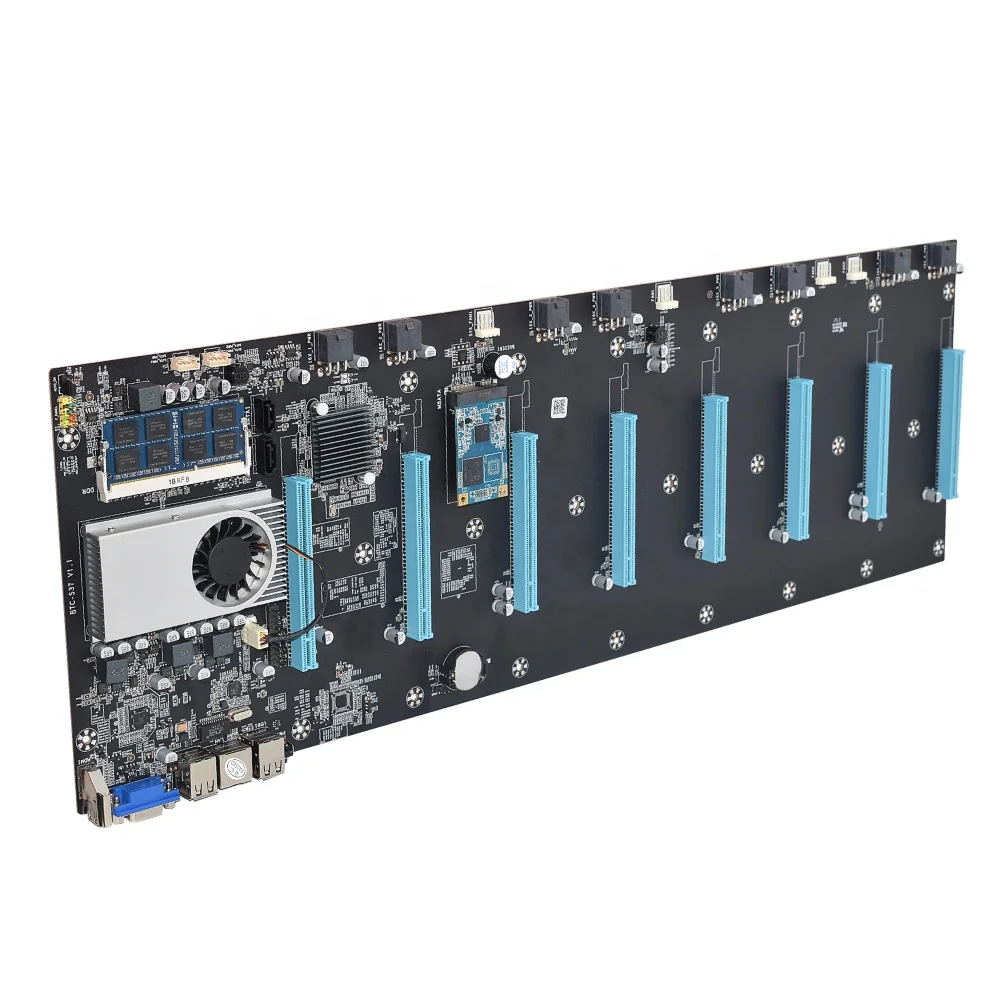 SENLIFANG S37 Motherboard With Battery Professional Support 8 GPU Motherboard Slot 65mm DDR3 US Warehouse In Stock