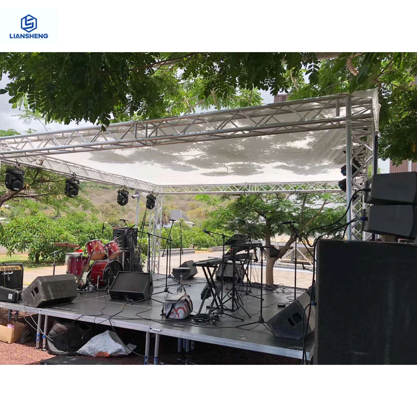 wholesale price outdoor stage truss display anti-slip Concert Wedding Stage Platform aluminum mobile Stage Podium for events