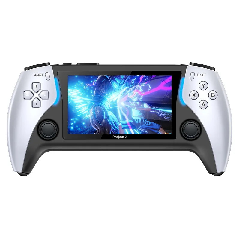 Foreign trade new PROJECT X handheld game console PS5 HD arcade supports two players against two controllers