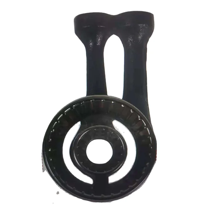 Steel material burner cast iron double pipe burner gold color gas burner