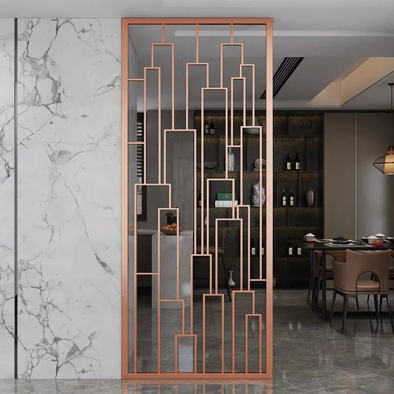 Decorative perforated screen laser cut metal mesh interior outdoor decor metal privacy screen panels metal screen