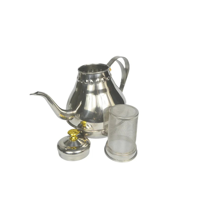 Stainless steel Moroccan teapot Middle Eastern tea kettle household teapot