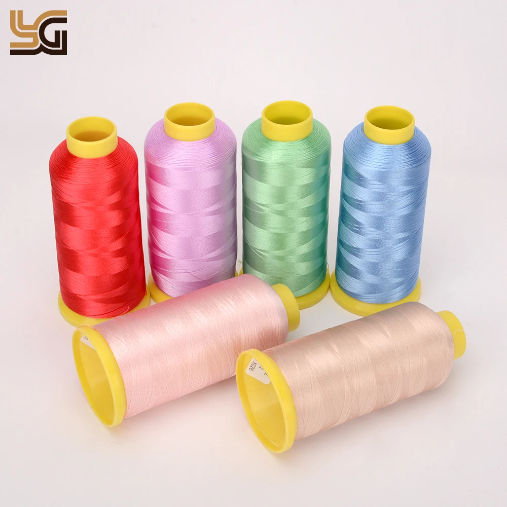 120D/2 Embroidery Thread 5000yards High Tenacity polyester embroidery thread for bag clothes embroidery