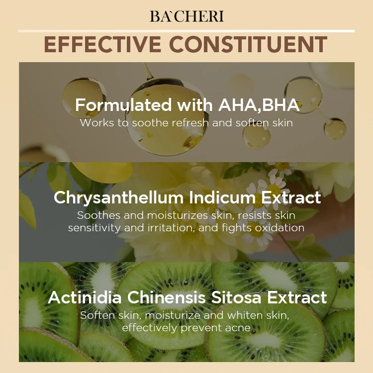 Kangrong Private Label Skin Care Face Care Organic Smoothing Whitening Exfoliate AHA BHA Face Skin Toner