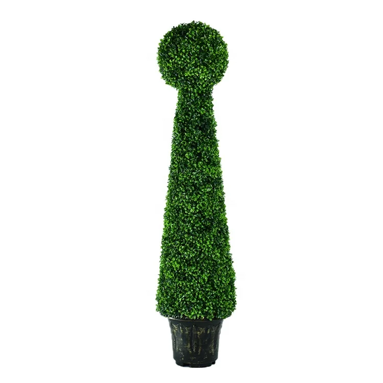 Factory Price Plant Ornamental boxwood topiary ball plant Artificial Grass towerIndoor And Outdoor Artificial Trees