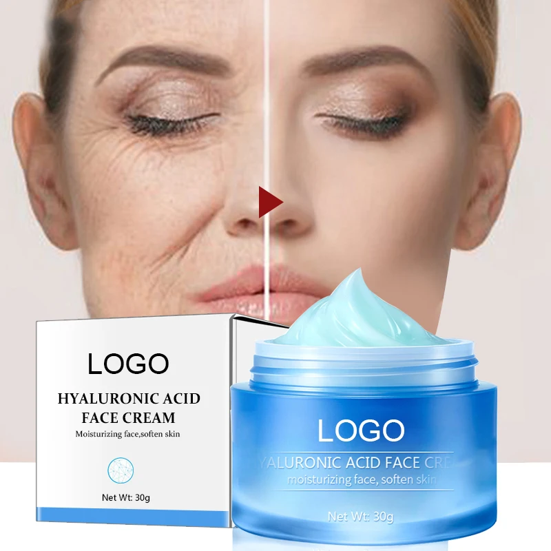 Изготовленным на заказ логосом Гиалуроновая кислота крем Crema Blanqueadora Отбеливание Питательный акне темное пятно удаления лица увлажняющая