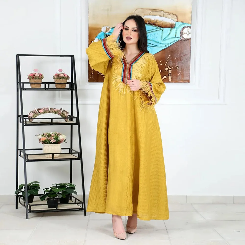 2022 Hot Sale Muslim Dress Women Arabic Islamic Plus Size Middle East Plain Long Abaya Ramadan Prayer Dress