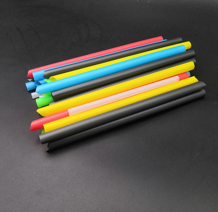 Disposable 7mm 12mm Water Bottle Hard Reusable Plastic PP Wheat Drinking Straw