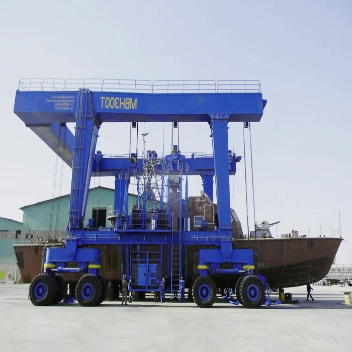 Factory direct sale tire crane 50 tons 80 tons Boat Lifting crane low price