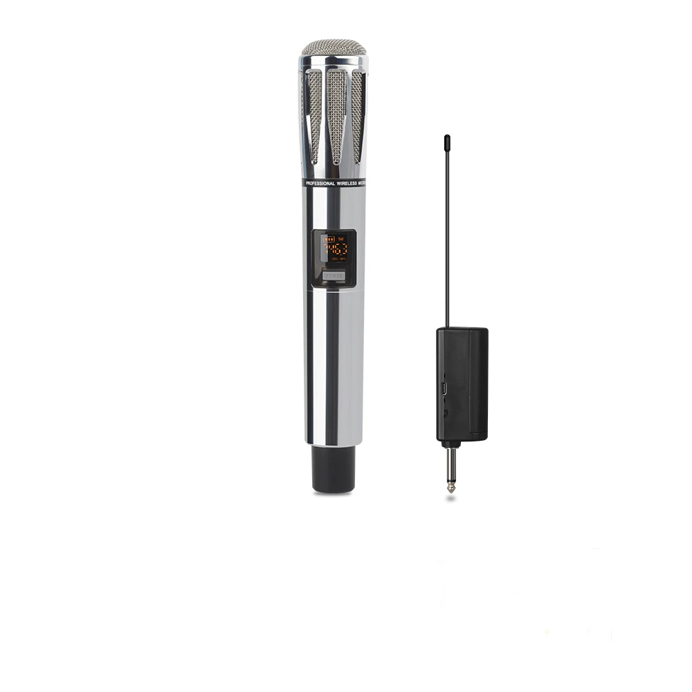Factory Price Professional UHF PLL Controlled Wireless Mic Live Studio Recording Karaoke Wireless Microphone