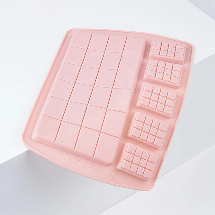 Silicone Mold 24 Even Chocolate Mold Fondant Molds DIY Candy Bar Mould Cake Decoration Tools Kitchen Baking Accessories