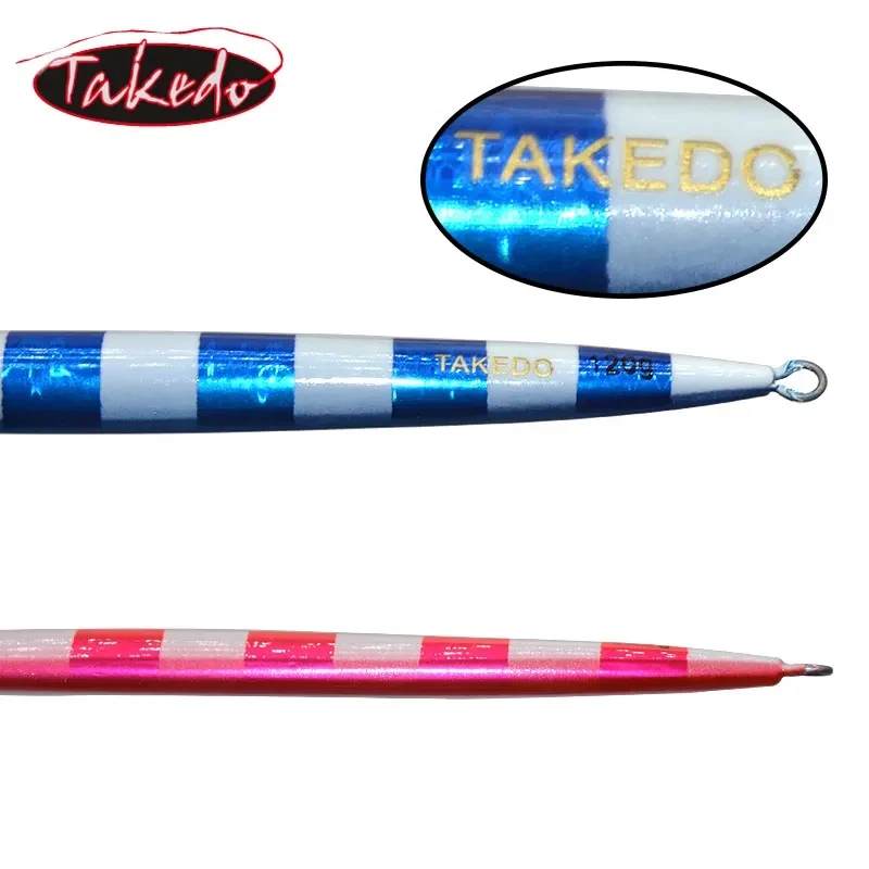 TAKEDO JY22 300g 22cm  Lead Metal Jig Deep Sea Fast Sinking Speed Fall Bait Luminous Slow Jigging Fishing Lures