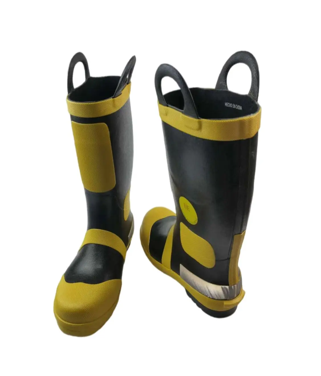 Hellfire Rubber felt insulated boo lug sole fire fighting safety boots fire fighter boots