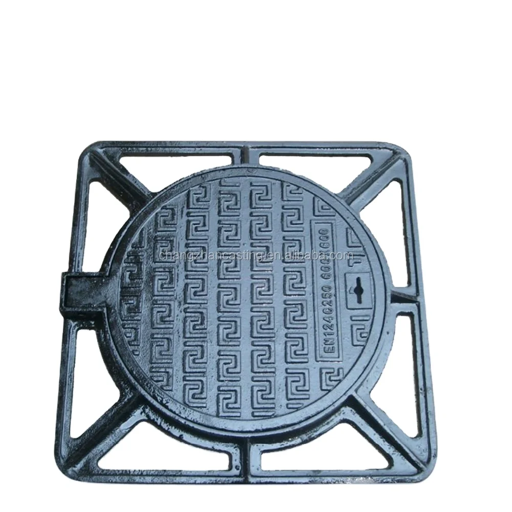 EN124 пластиковых крышек для дренажа/канализации с замком