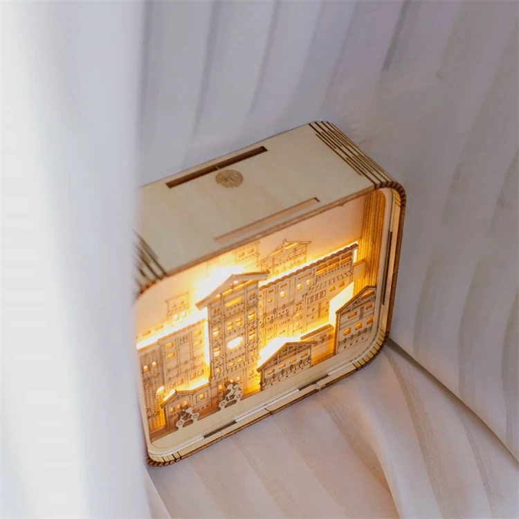 Discount Price Accept Custom Hong Ya Dong 3D Jigsaw Puzzle Model With Light